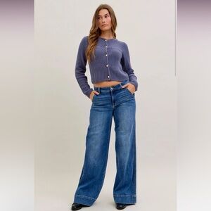 NWT Judy Blue Highrise Wide Leg Trousers